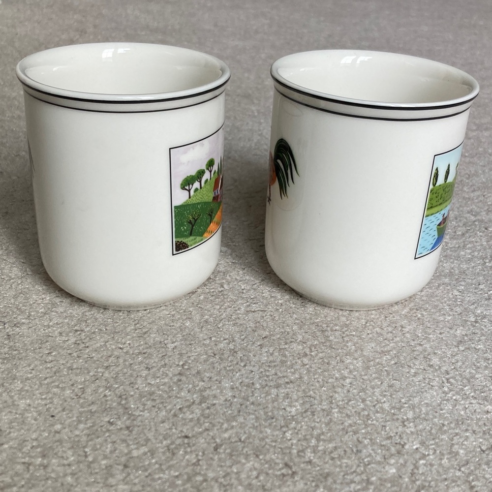 Villeroy & Boch design naif mugs - farmland and boaters - Picture 5 of 10